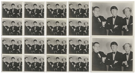 Moe Howard's Lot of 68 Promotional Photos of the Three Stooges With Curly Joe, Most With Facsimile Signatures -- Most Measure 10'' x 8'', Some 7'' x 5.25'' -- Very Good to Near Fine